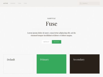 Fuse Joomla Template Light Green Style