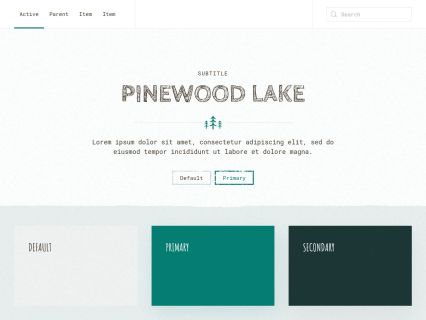 Pinewood Lake Joomla Template Light Petrol Style