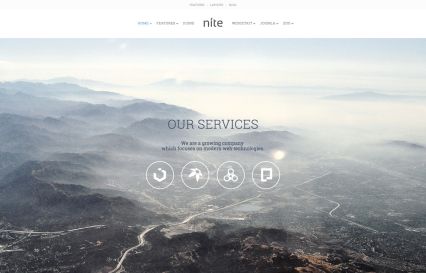 Nite Joomla Template Blue Style