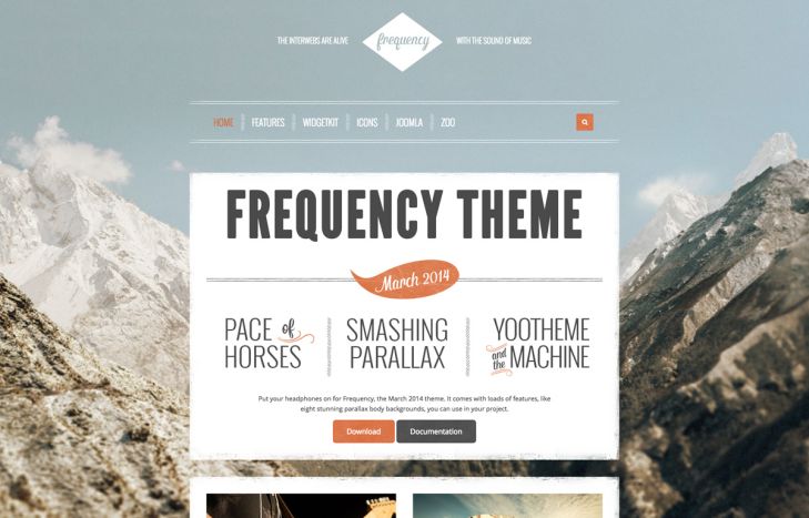 Frequency Joomla Template