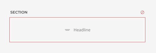 Section status icons