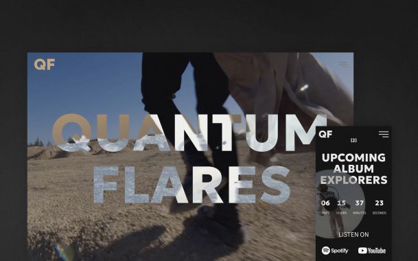 Quantum Flares – A Music Band Theme for WordPress and Joomla