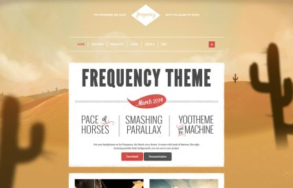 Frequency Joomla Template Desert Style