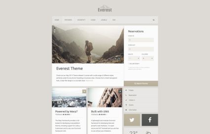 Everest Joomla Template Gold Style