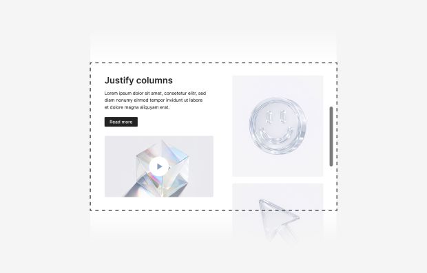 Justify Columns on Scroll