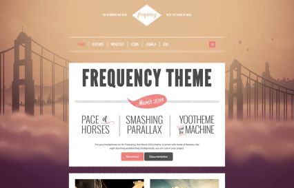 Frequency Joomla Template Bridge Style