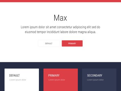 Max Joomla Template White Red Style