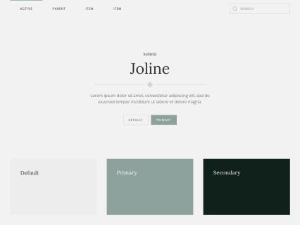 Joline Joomla Template Light Green Style