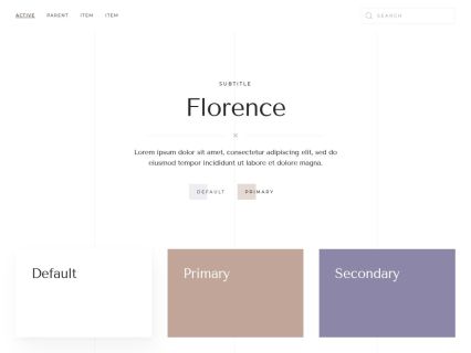 Florence Joomla Template White Beige Style