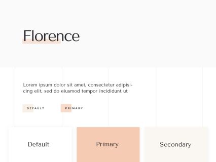 Florence Joomla Template White Orange Style
