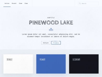 Pinewood Lake Joomla Template Light Blue Style