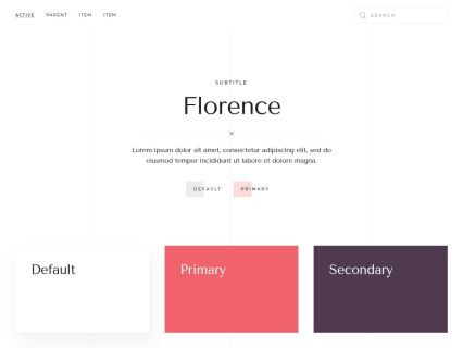 Florence Joomla Template White Red Style