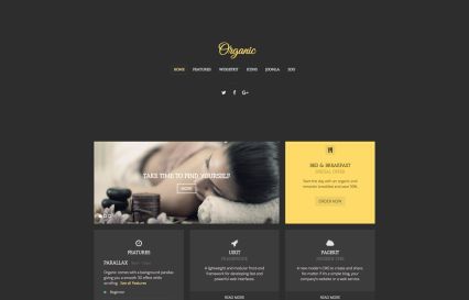 Organic Joomla Template Yellow Style