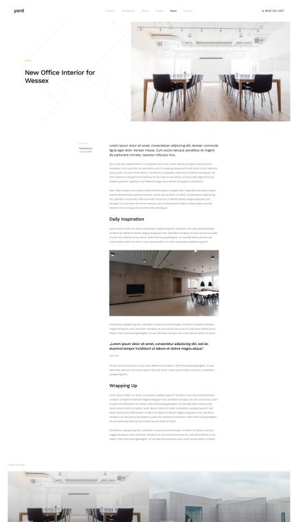 Yard Joomla Template Post Layout