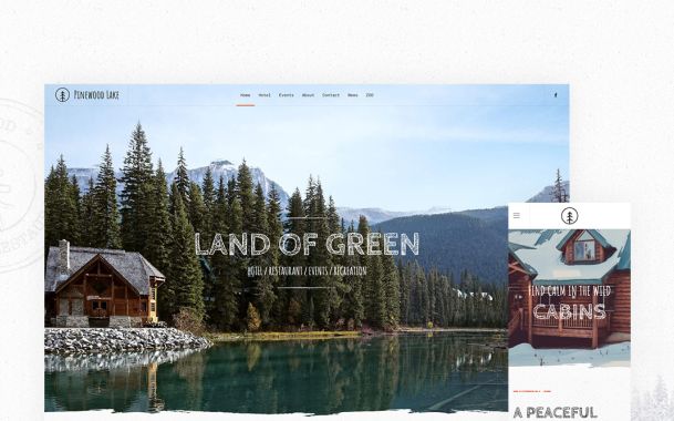 Pinewood Lake Theme for YOOtheme Pro