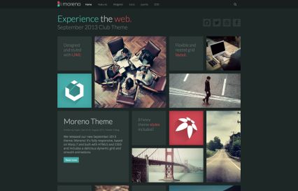 Moreno Joomla Template Turquoise Style