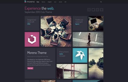 Moreno Joomla Template Pink Style