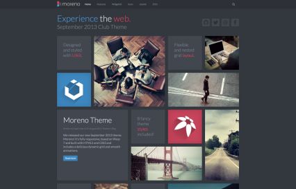 Moreno Joomla Template Blue Style