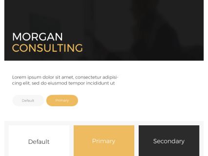 Morgan Consulting Joomla Template White Yellow Style