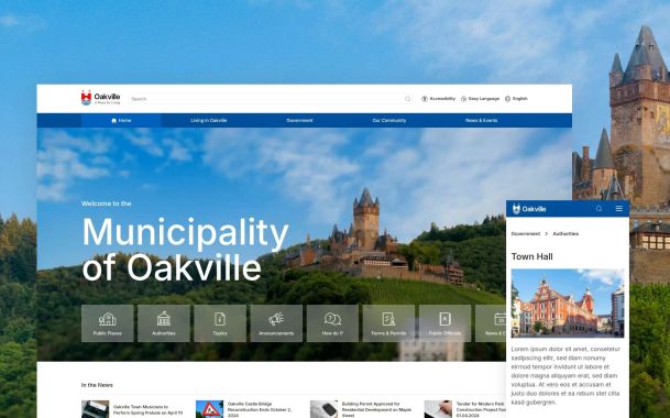 Oakville – A Municipality Theme for WordPress and Joomla