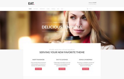 Eat Joomla Template Salmon Style