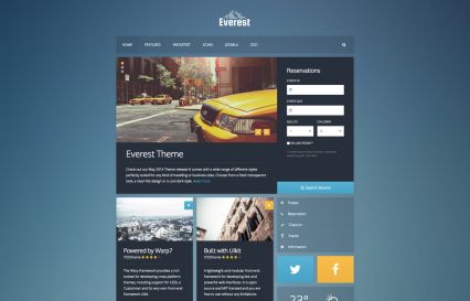 Everest Joomla Template Ocean Style