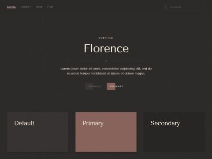 Florence Joomla Template Dark Brown Style